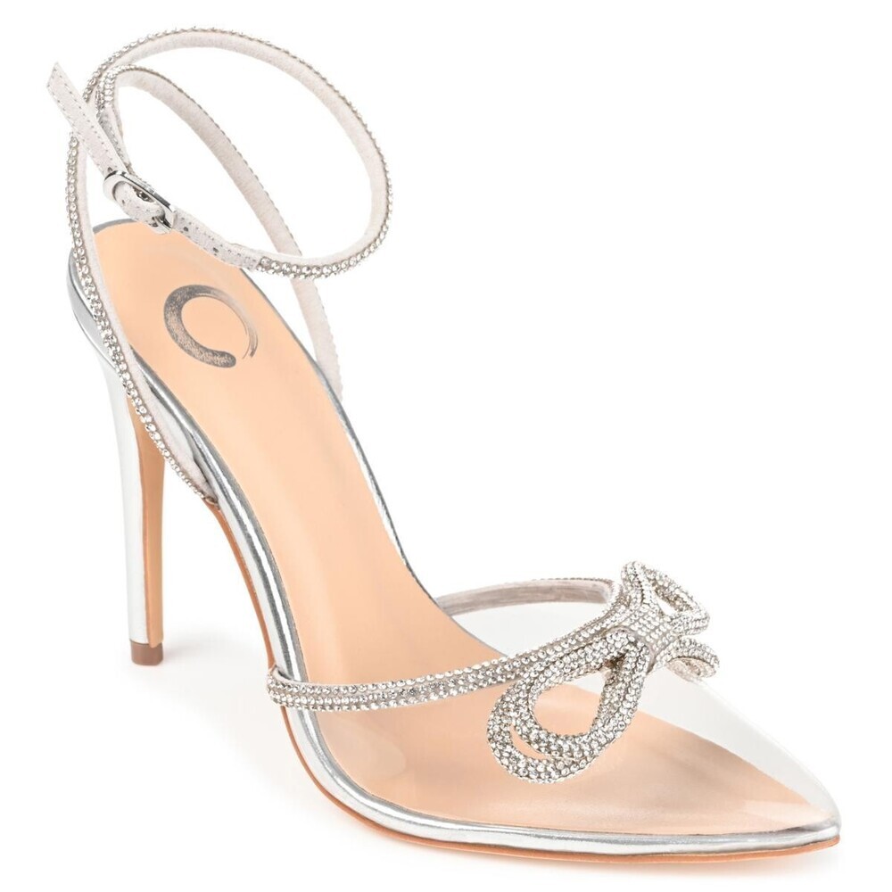 Journee Gracia Pumps Womens US 8.5 Clear Stiletto Heel Pointed Toe Shoes GAL440